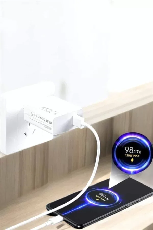 120W Şarj Aleti Type-C Uyumlu Turbo Şarj Aleti - Lisinya
