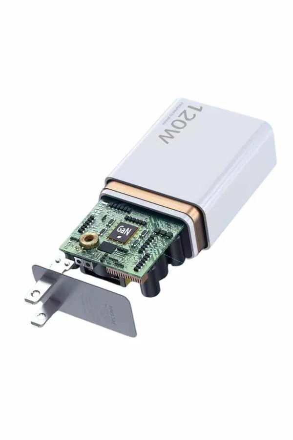 120W Ultra Plus++ Hızlı Şarj Adaptörü - USB-C Beyaz Turbo Şarj Seti