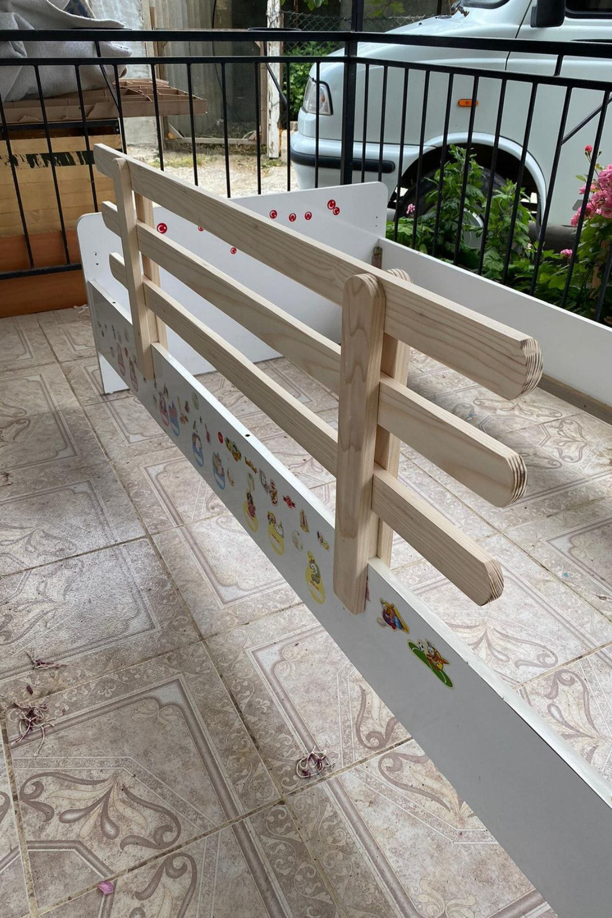 Alyones 120X45 Ahşap Korkuluk Beşik Korkuluğu - Bebek Ve Çocuk Yatak Koru