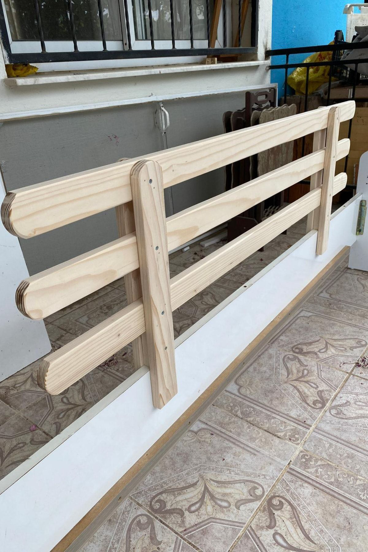 Alyones 120X45 Ahşap Korkuluk Beşik Korkuluğu - Bebek Ve Çocuk Yatak Koru