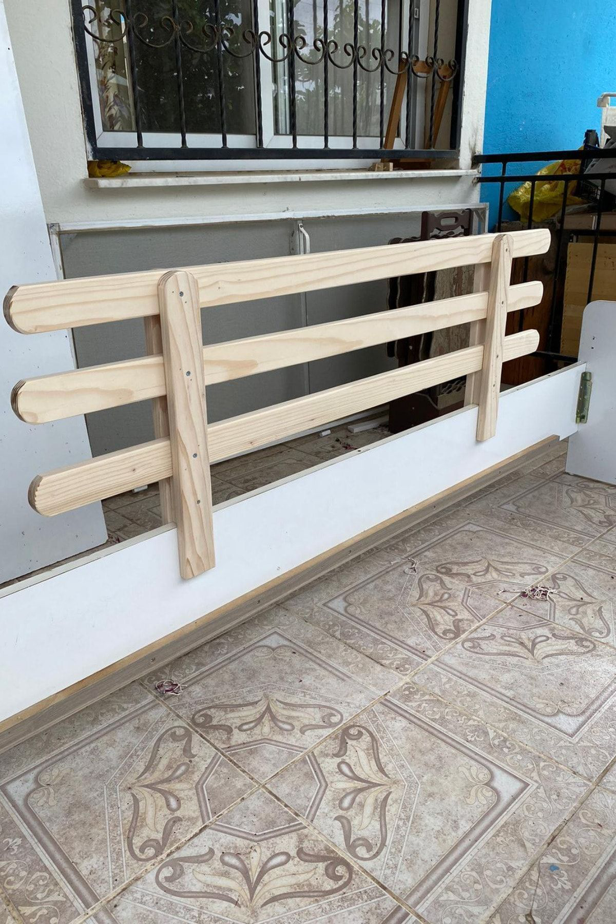 Alyones 120X45 Ahşap Korkuluk Beşik Korkuluğu - Bebek Ve Çocuk Yatak Koru