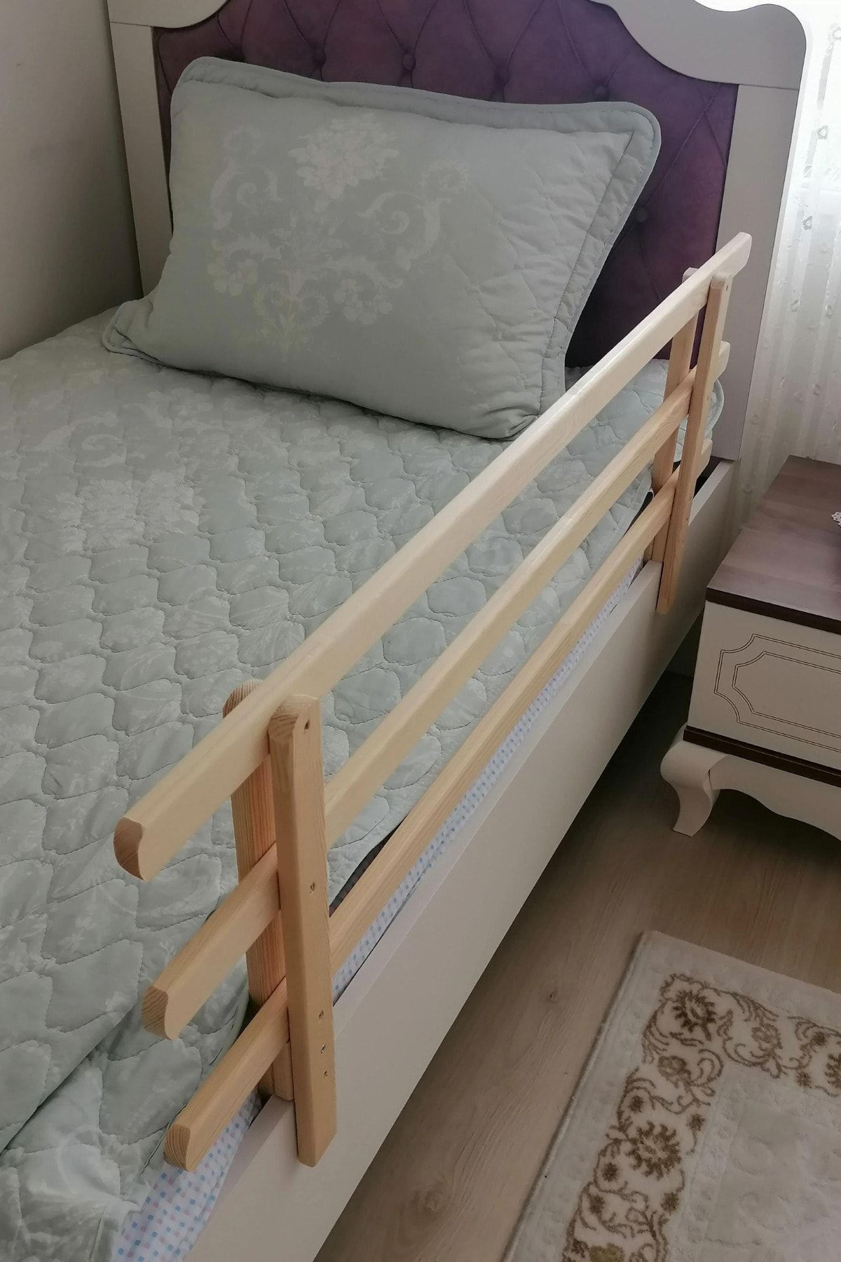 Alyones 120X45 Ahşap Korkuluk Beşik Korkuluğu - Bebek Ve Çocuk Yatak Koru
