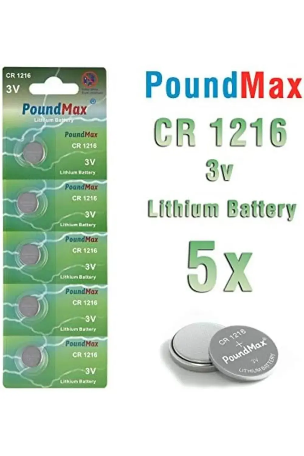 1216 DL1216 3V Lityum Düğmeli Pil (5'li Paket) 1014773