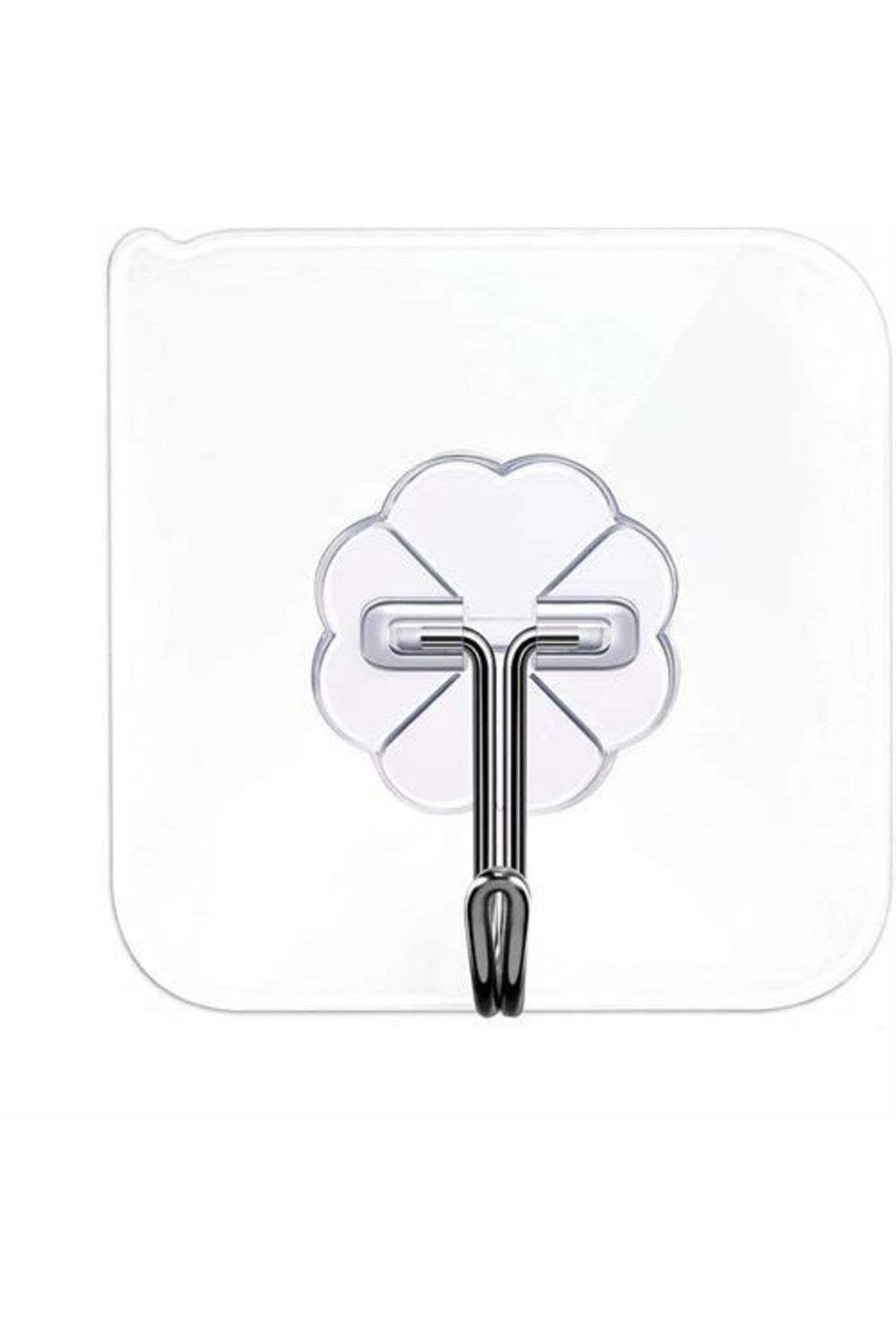 Homecare 12+2 Adet Şeffaf Yapışkanlı Askı 6 Cmx6 Cm 715702