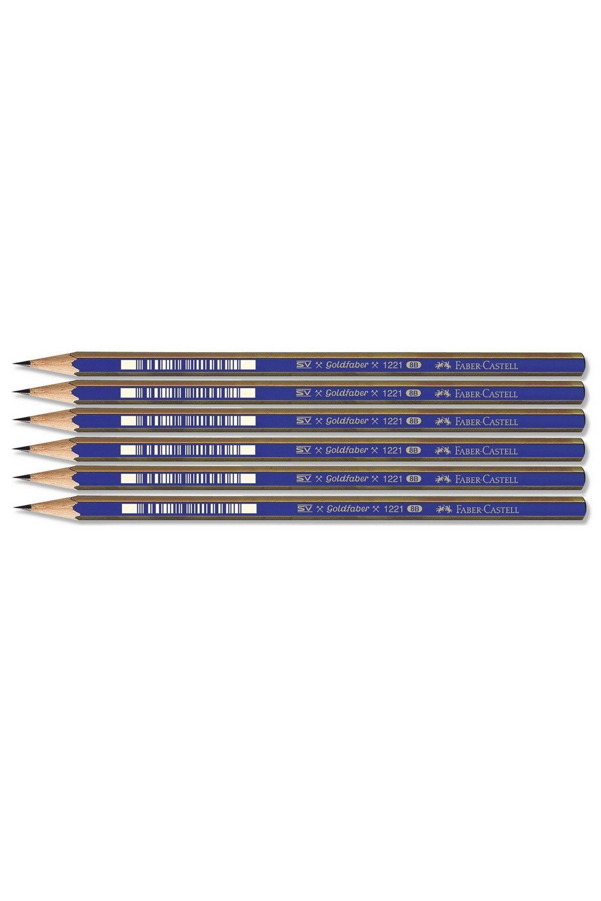 Faber Castell 1221 Dereceli Resim Kalemi 8B 6 Lı Paket