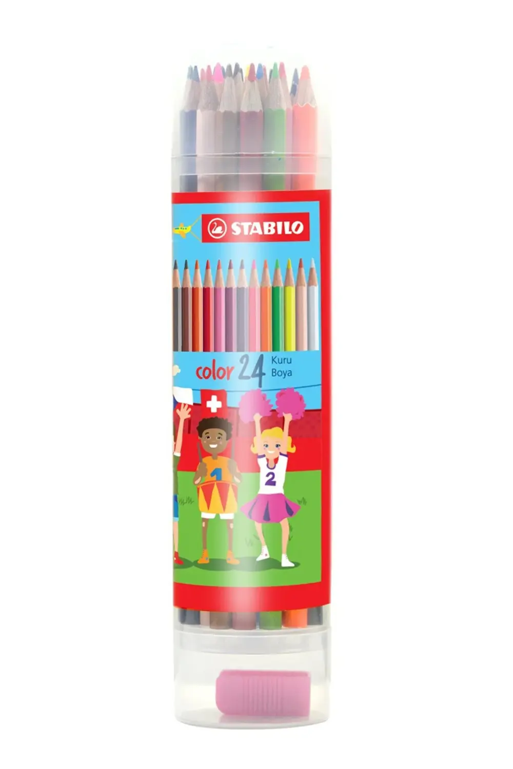 1224/77-Pt 24 Renk Tam Boy Kuru Boya Pls.K