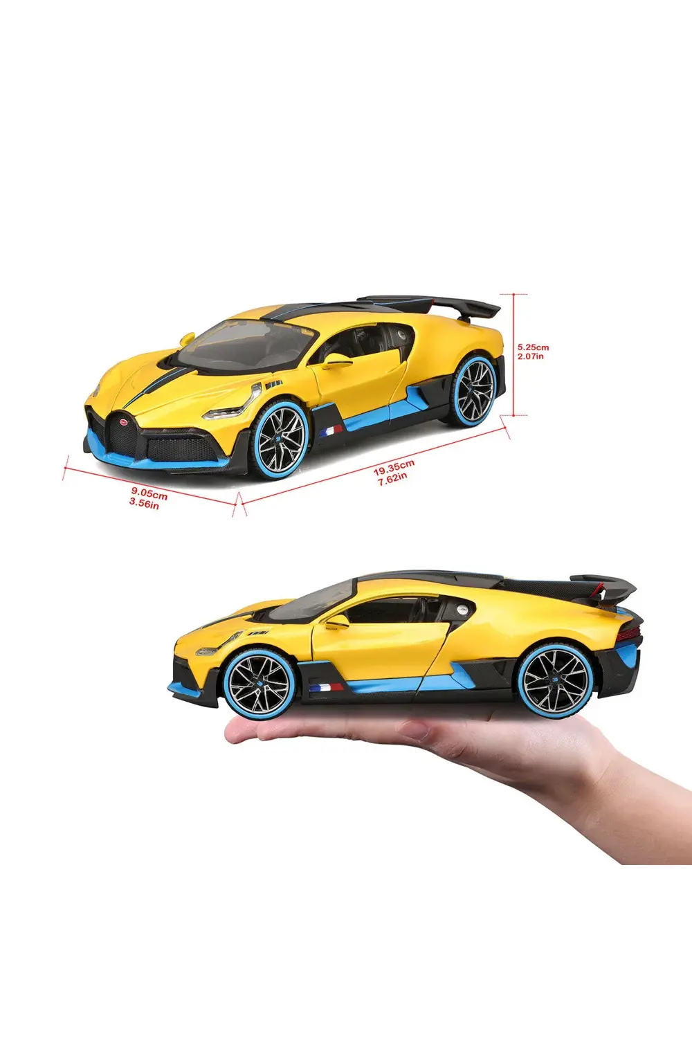 1:24 Bugatti Divo Model Araba 31526 - Sarı
