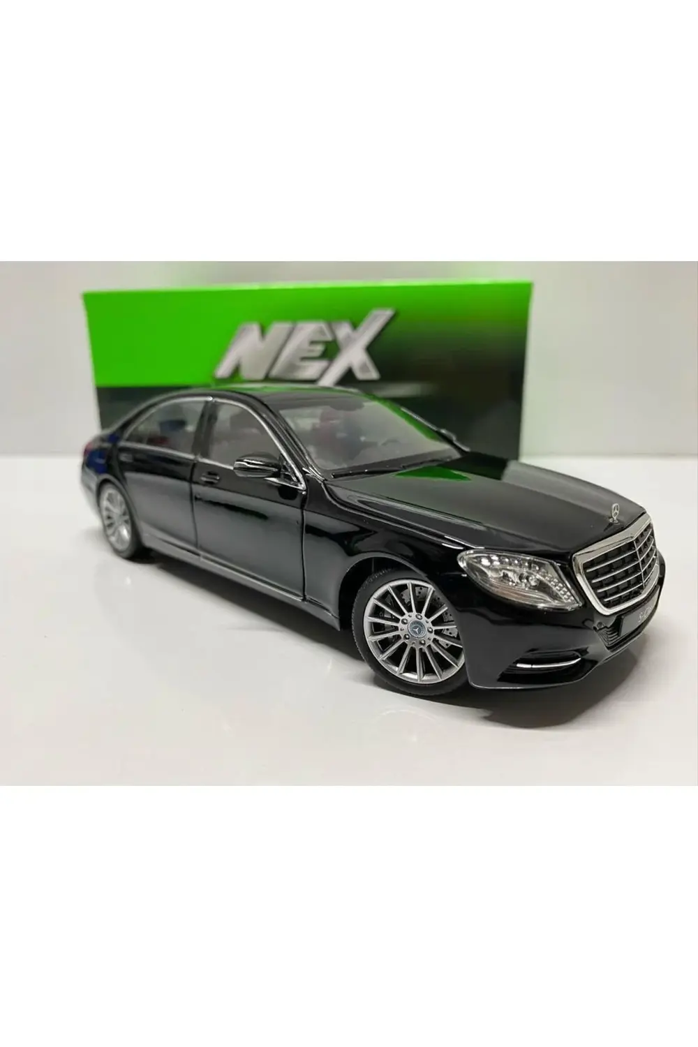 1.24 ÖLÇEK WELLY MARKA LİSANSLI MERCEDES BENZ S CLASS SİYAH RENK