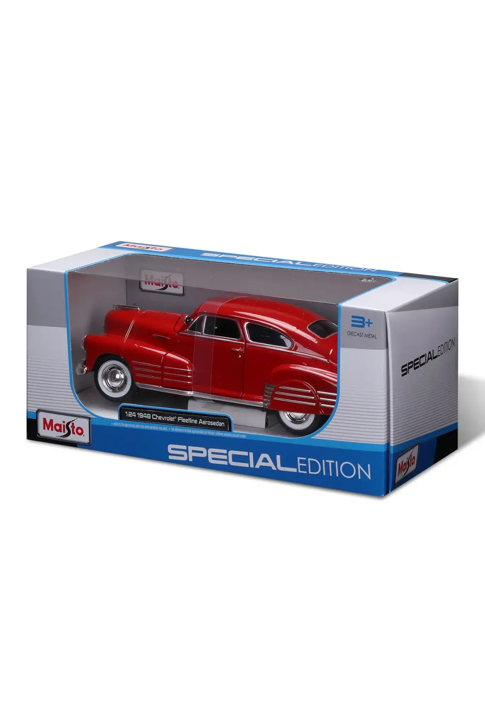1/25 1948 Chevrolet Fleetline Aerosedan Kırmızı 32921-02