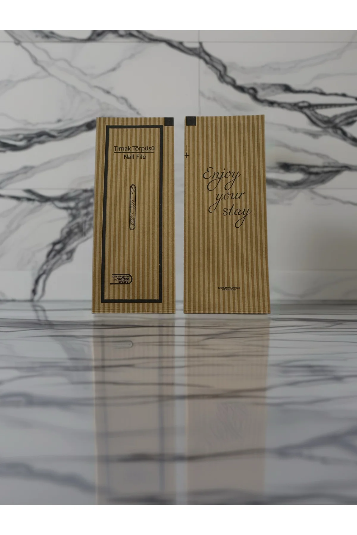 125 adet otel tipi tek kullanımlık kısa kağıt törpü