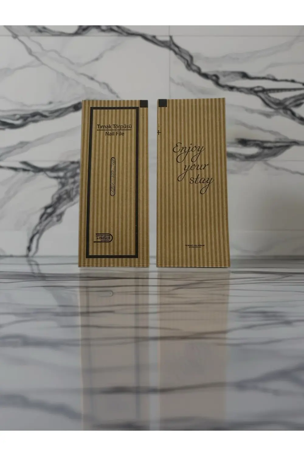 125 adet otel tipi tek kullanımlık kısa kağıt törpü