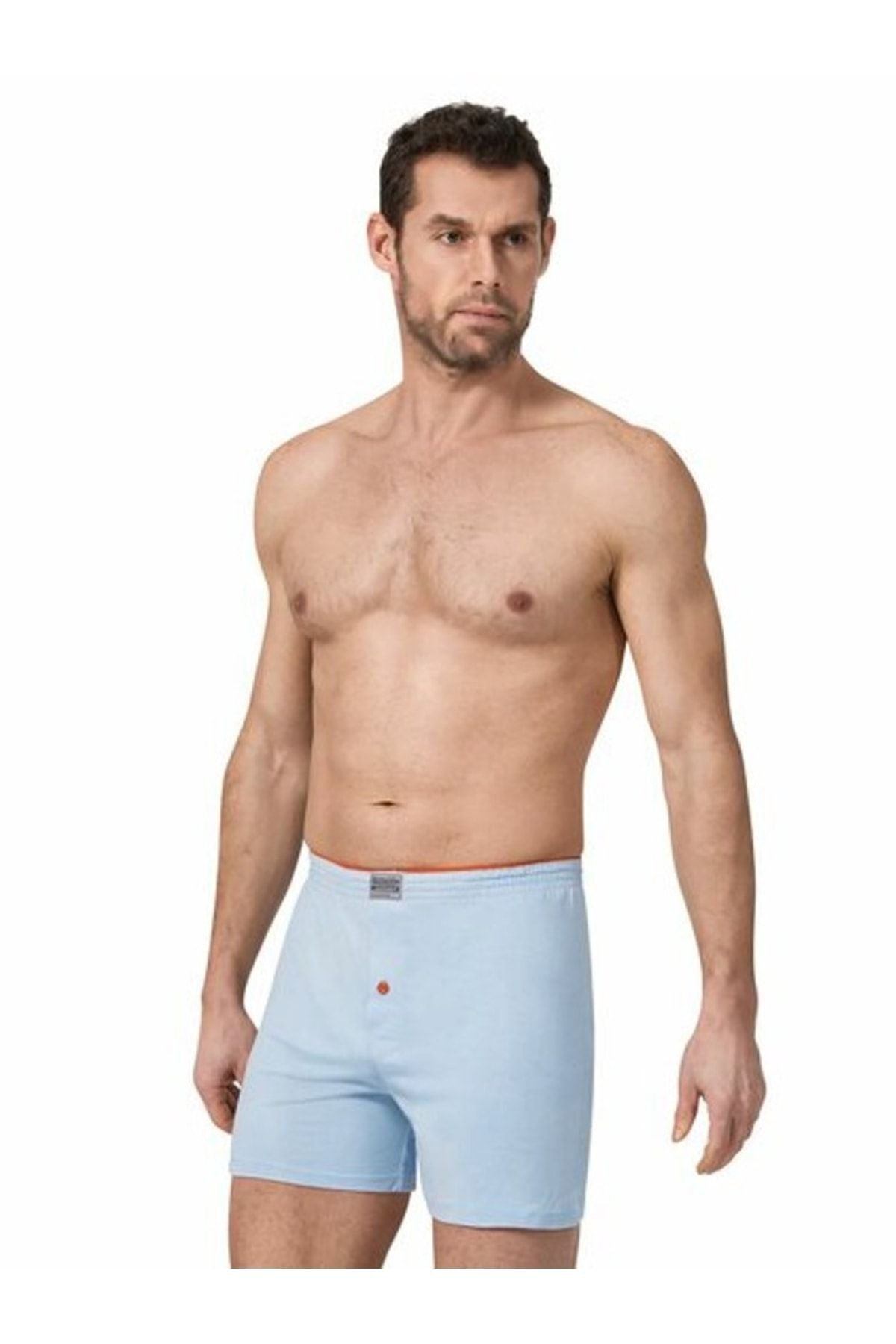 125 Havlu Bel %100 Pamuk 6'lı Lacivert Erkek Boxer