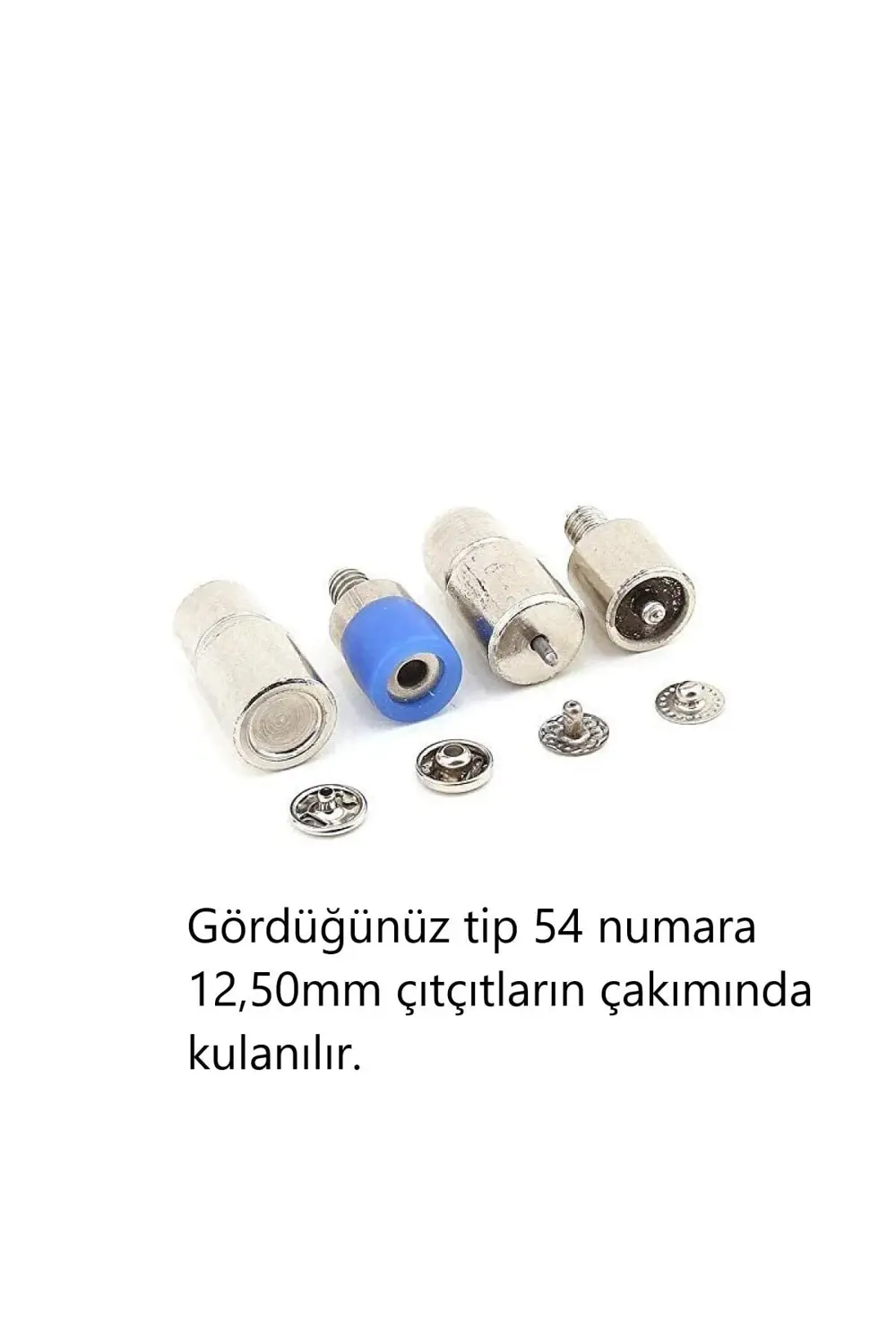 12,50 Mm 54 Sistem Çıtçıt Kalıbı, 12.5mm Metal Çıtçıt Kalıbı