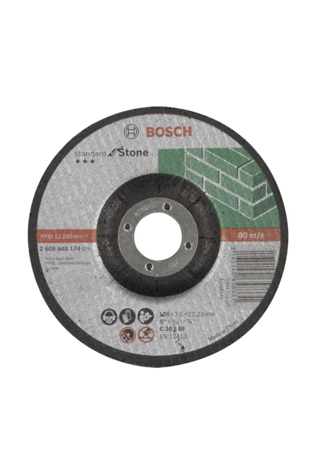 - 125*2,5 Mm Standard Seri Bombeli Taş Kesme Diski (TAŞ)