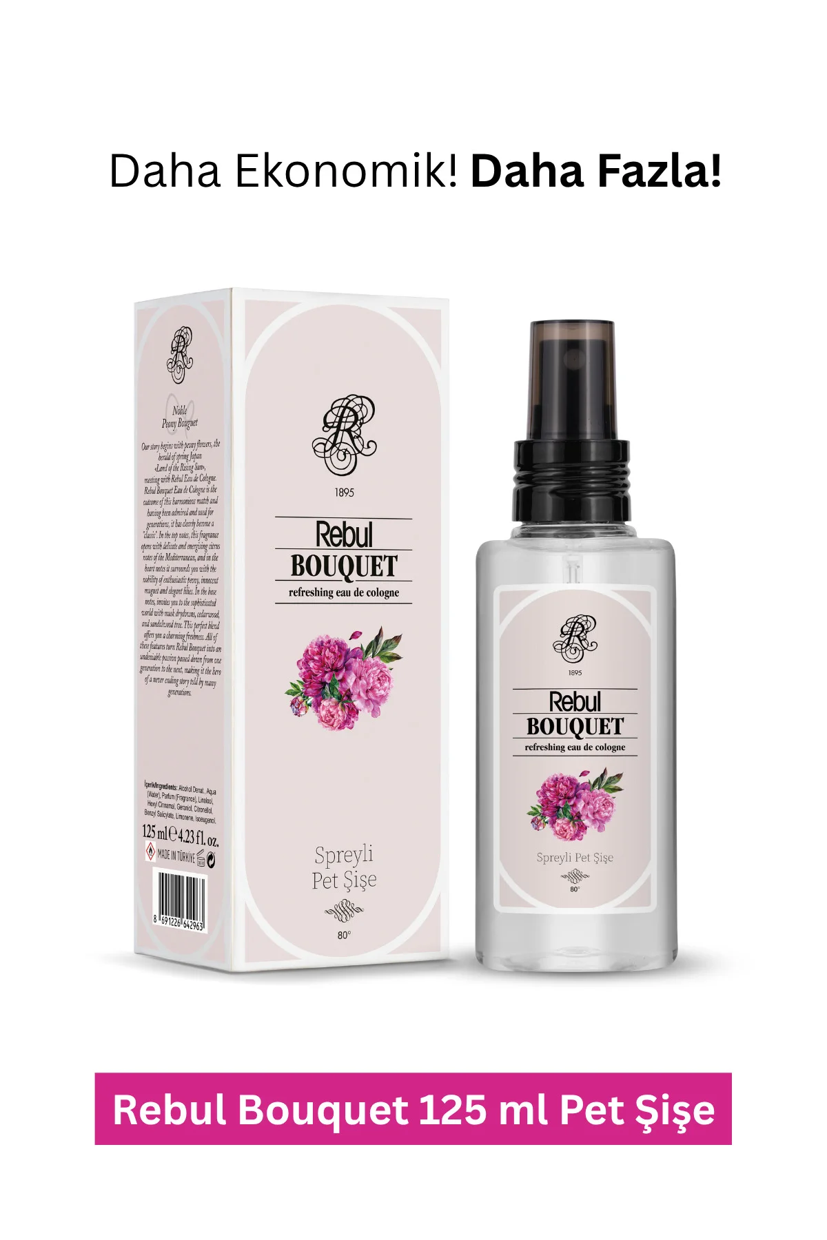 125ml Bouquet Spreyli Kolonya Pet 125ml Bouquet Spreyli Kolonya Pet