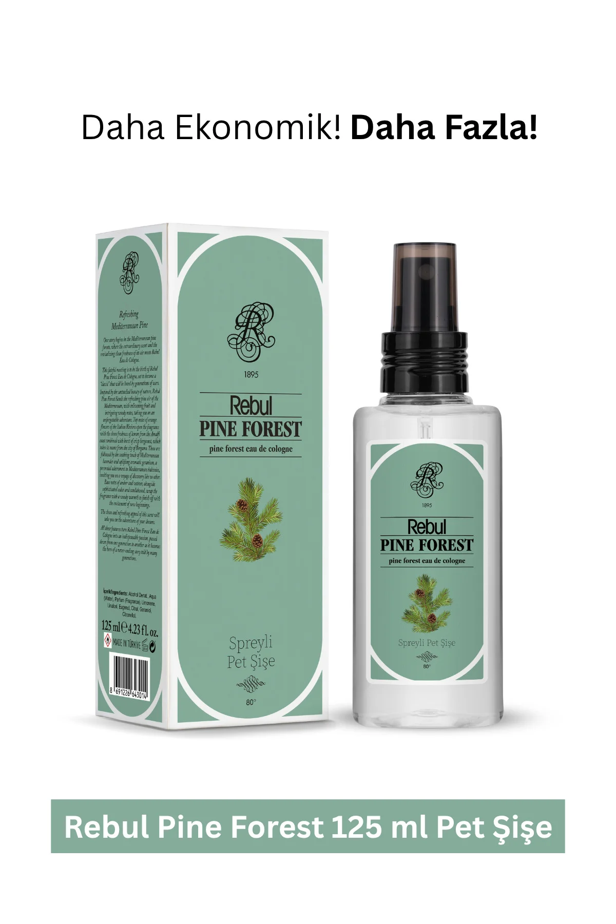 125ml Pıne Forest Spreyli Kolonya Pet 125ml Pıne Forest Spreyli Kolonya Pet