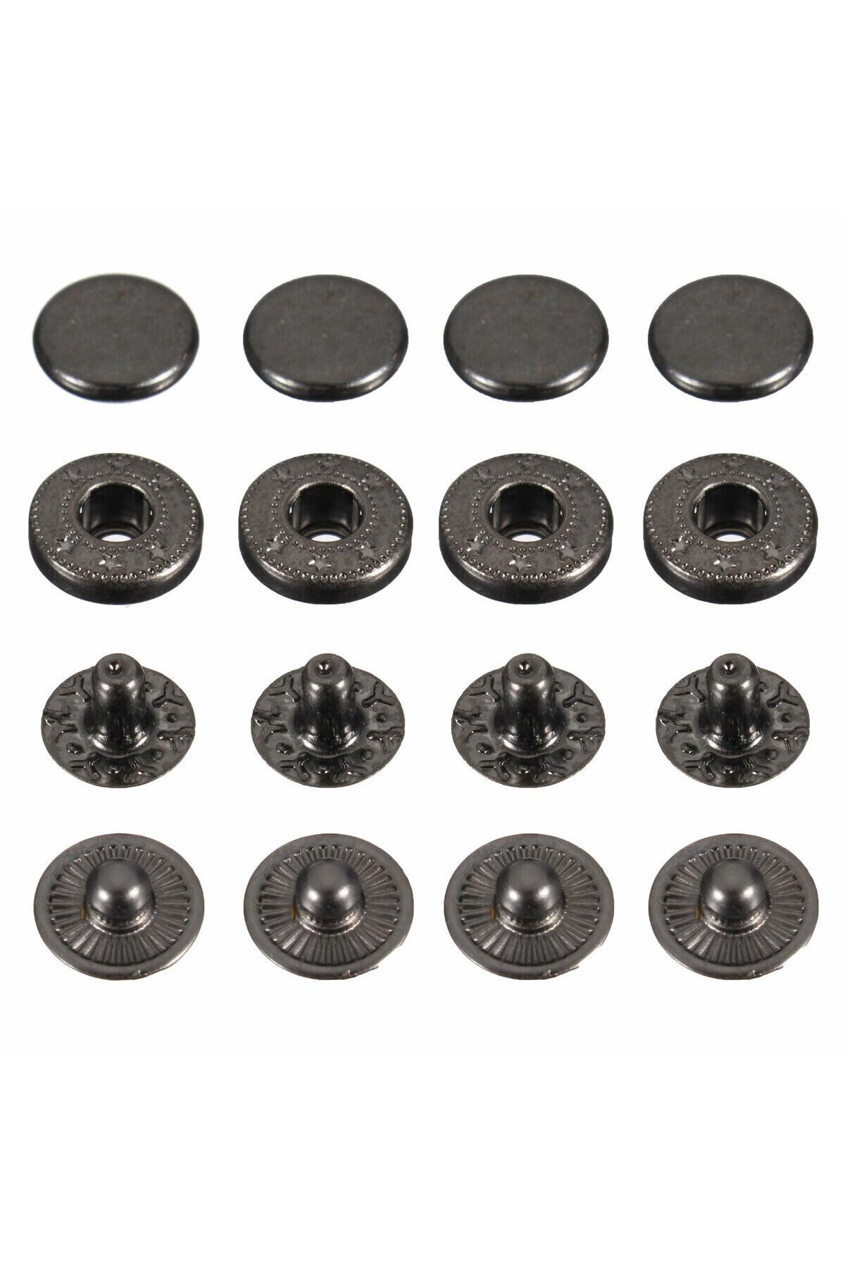 Tuhafiyecimiz 12,5Mm Çıtçıt (54 Çıtçıt) 700 Adet Siyah