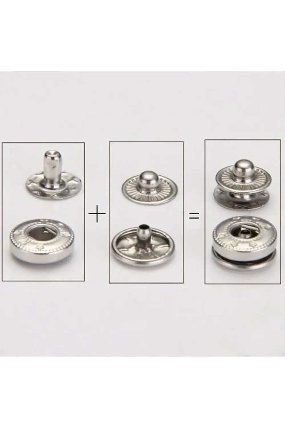 Tuhafiyecimiz 12,5Mm Çıtçıt (54 Çıtçıt) 700 Adet Nikel