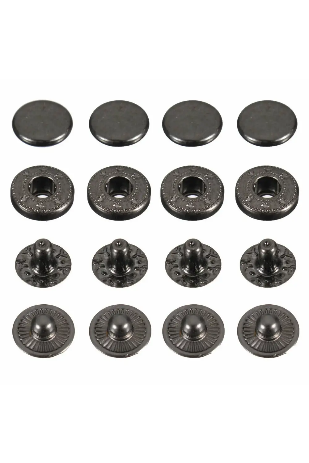 Tuhafiyecimiz 12,5Mm Çıtçıt (54 Çıtçıt) 700 Adet Siyah