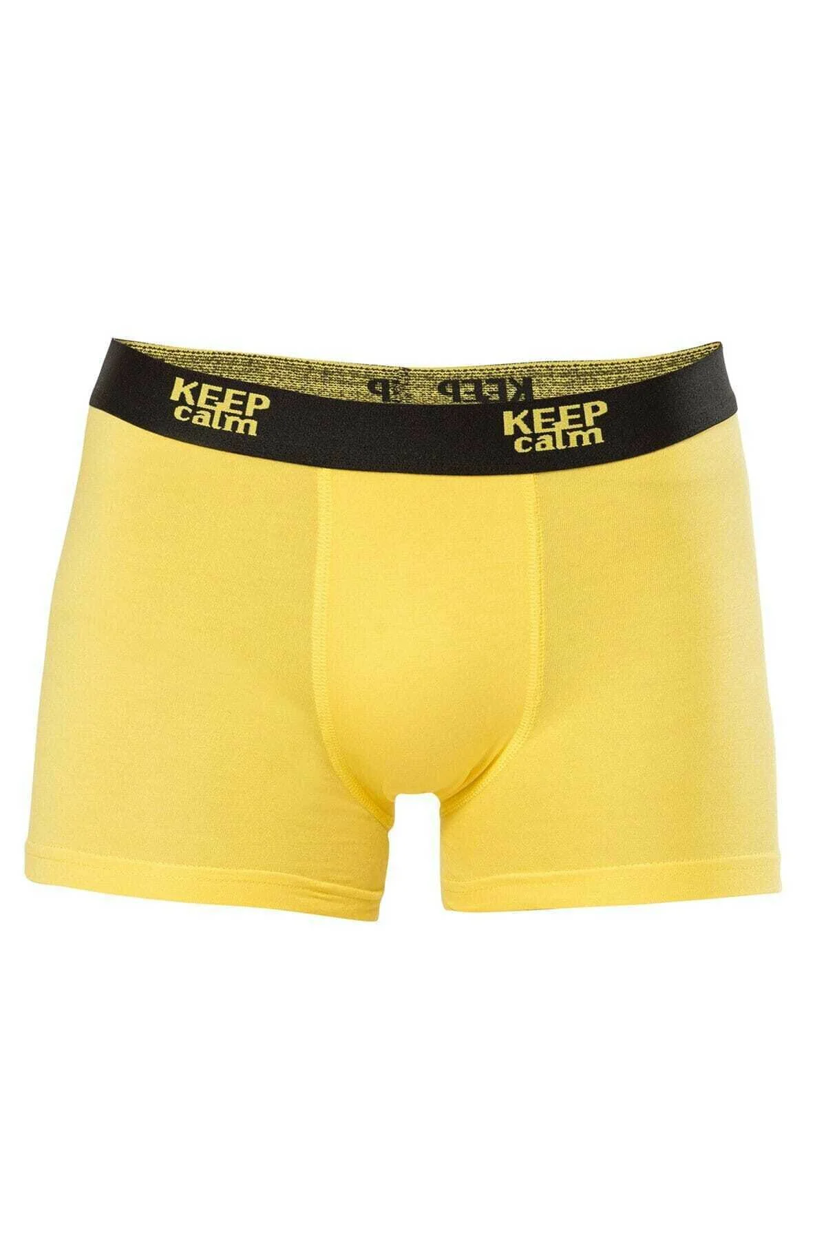 1266 Sarı 3 Adet Modal Rahat Erkek Boxer