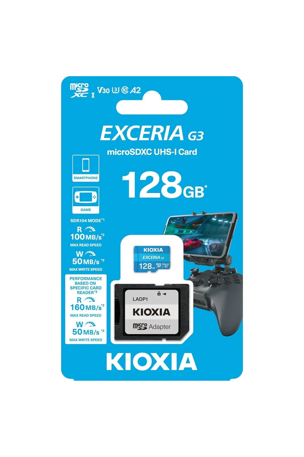 128GB Exceria G3 Micro SDXC U1 V30 A2 4K 160/50MB/sn Hafıza Kartı