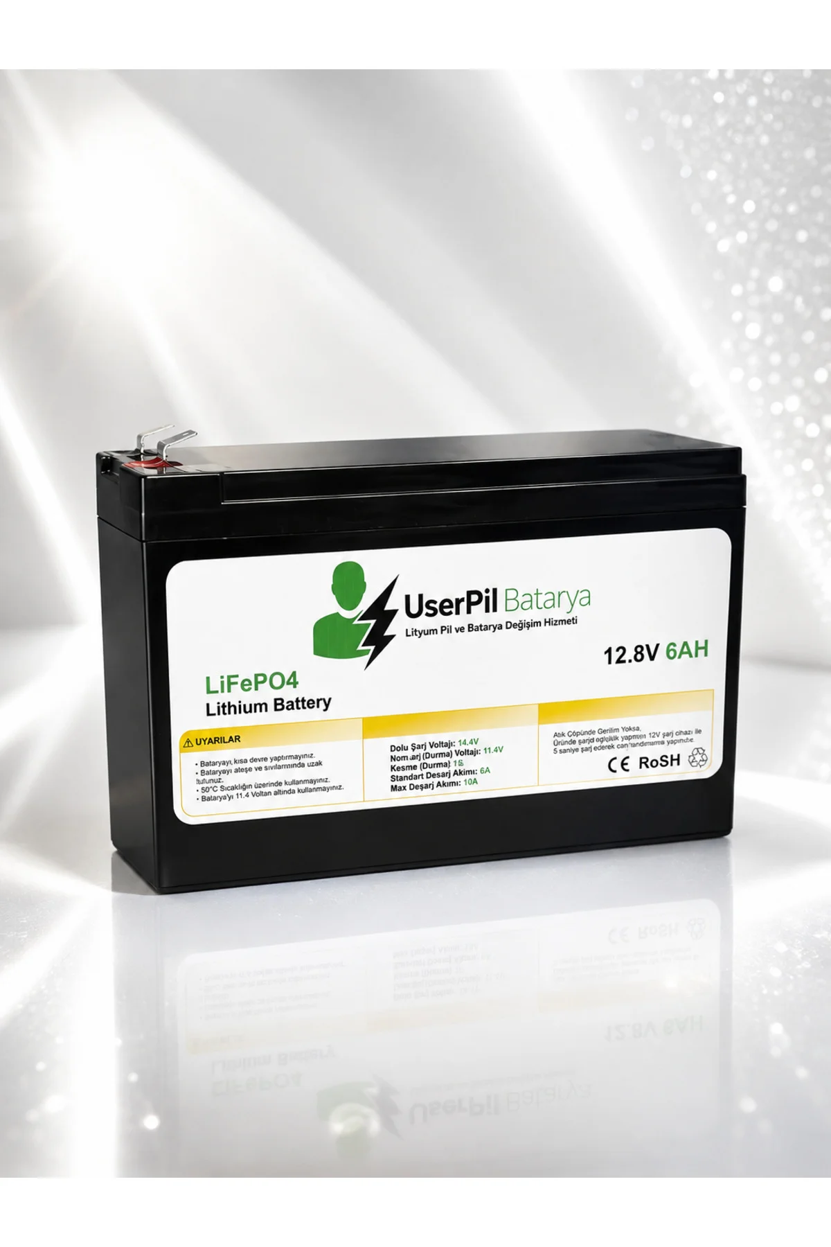 12.8V 6Ah LifePo4 Akülü Araba- Ups Aküsü Fiyatı, Yorumları ve Özellikleri