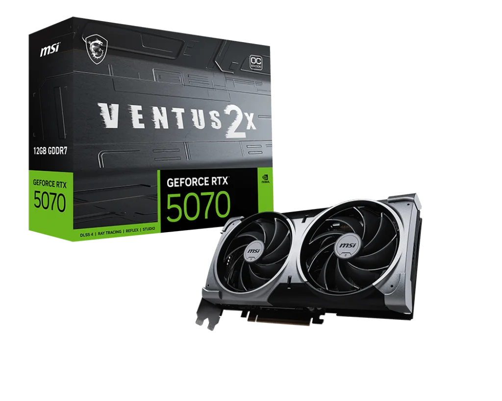 12GB GEFORCE RTX 5070 12G VENTUS 2X OC GDRR7 [192bit]  PCIE 5.0 1xHDMI 3xDP Fiyatı, Yorumları ve Özellikleri