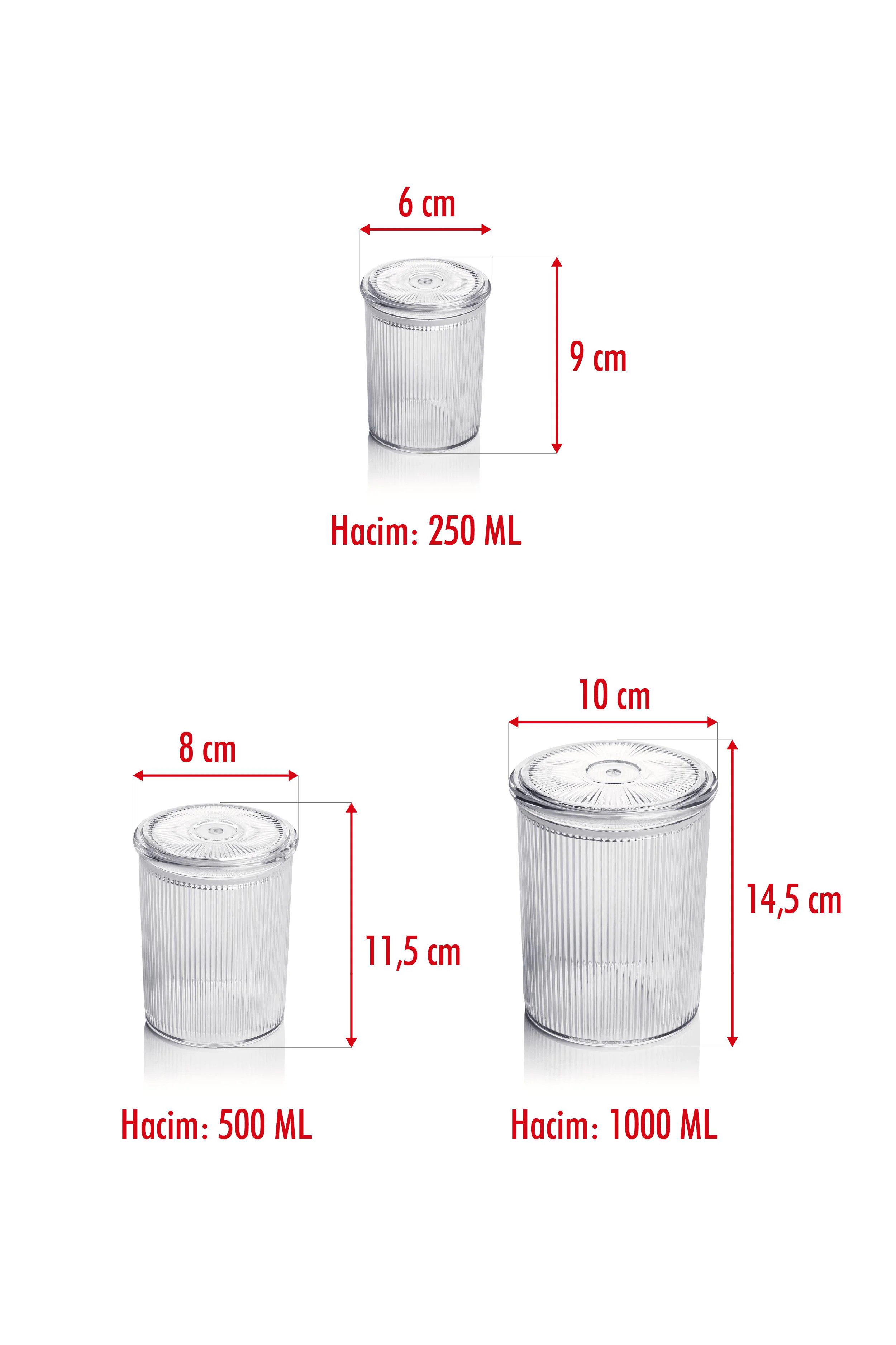 12'li Barok Yuvarlak 3 Boy Kavanoz Seti & Saklama Kabı & Erzak Kabı (4*1000 ML, 4*500 ML,4*250 ML) 12'li Barok Yuvarlak 3 Boy Kavanoz Seti & Saklama Kabı & Erzak Kabı (4*1000 ML, 4*500 ML,4*250 ML)