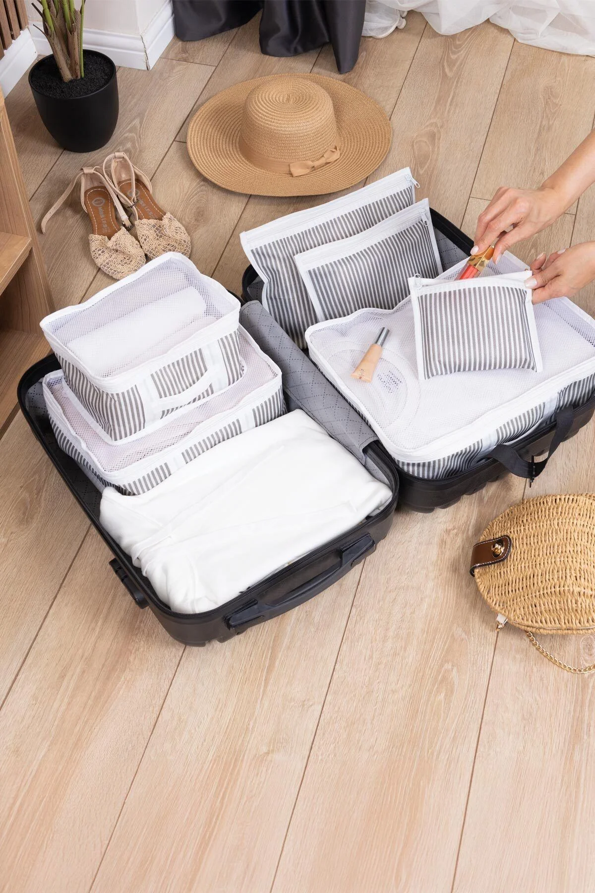 12'li Bavul Organizer Seyahat Çantası Valiz Düzenleyici Set