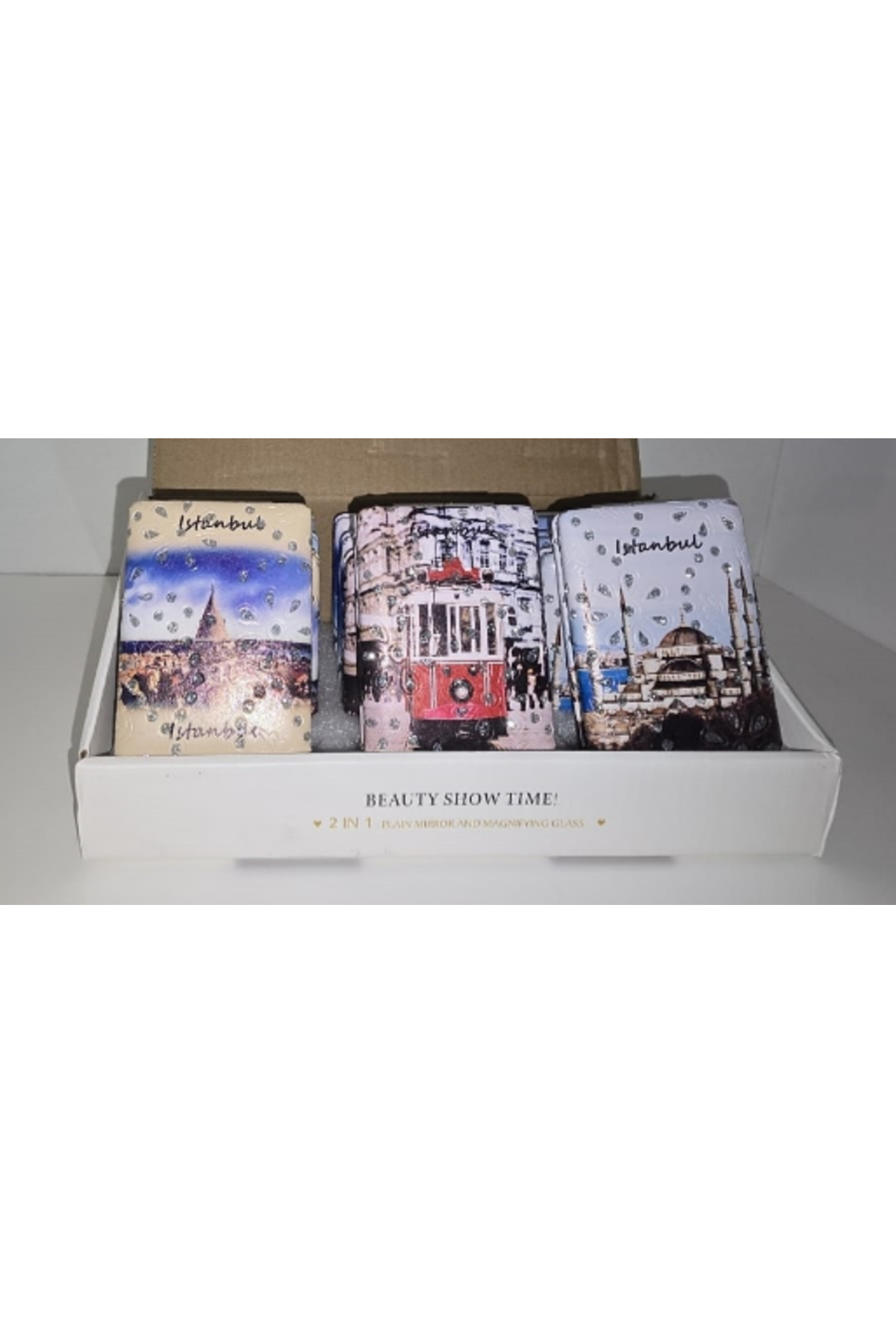 Ruby Designs 12'Li Büyüteçli Dikdörtgen Cep Aynası