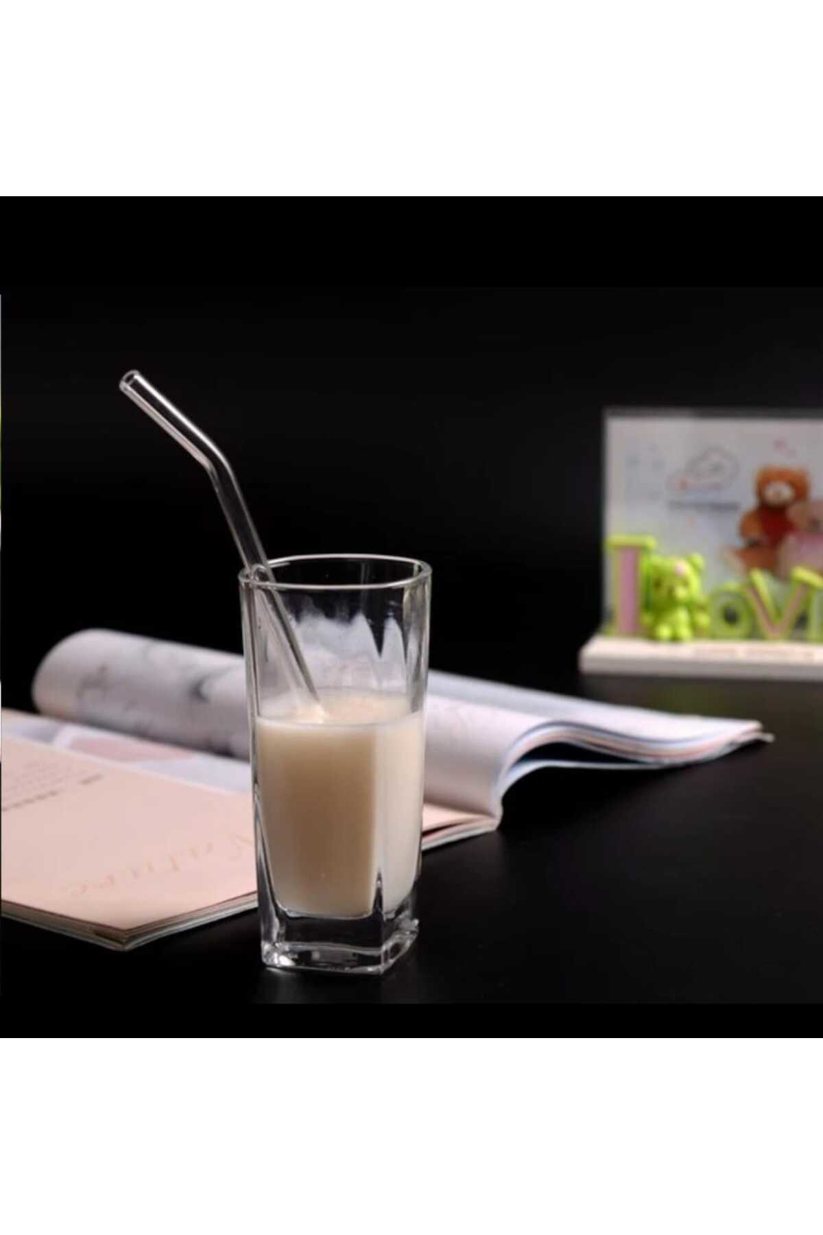 12'li Cam Pipet Ve 2 Adet Temizleme Fırçası Seti 9 Mm ısıya dayan