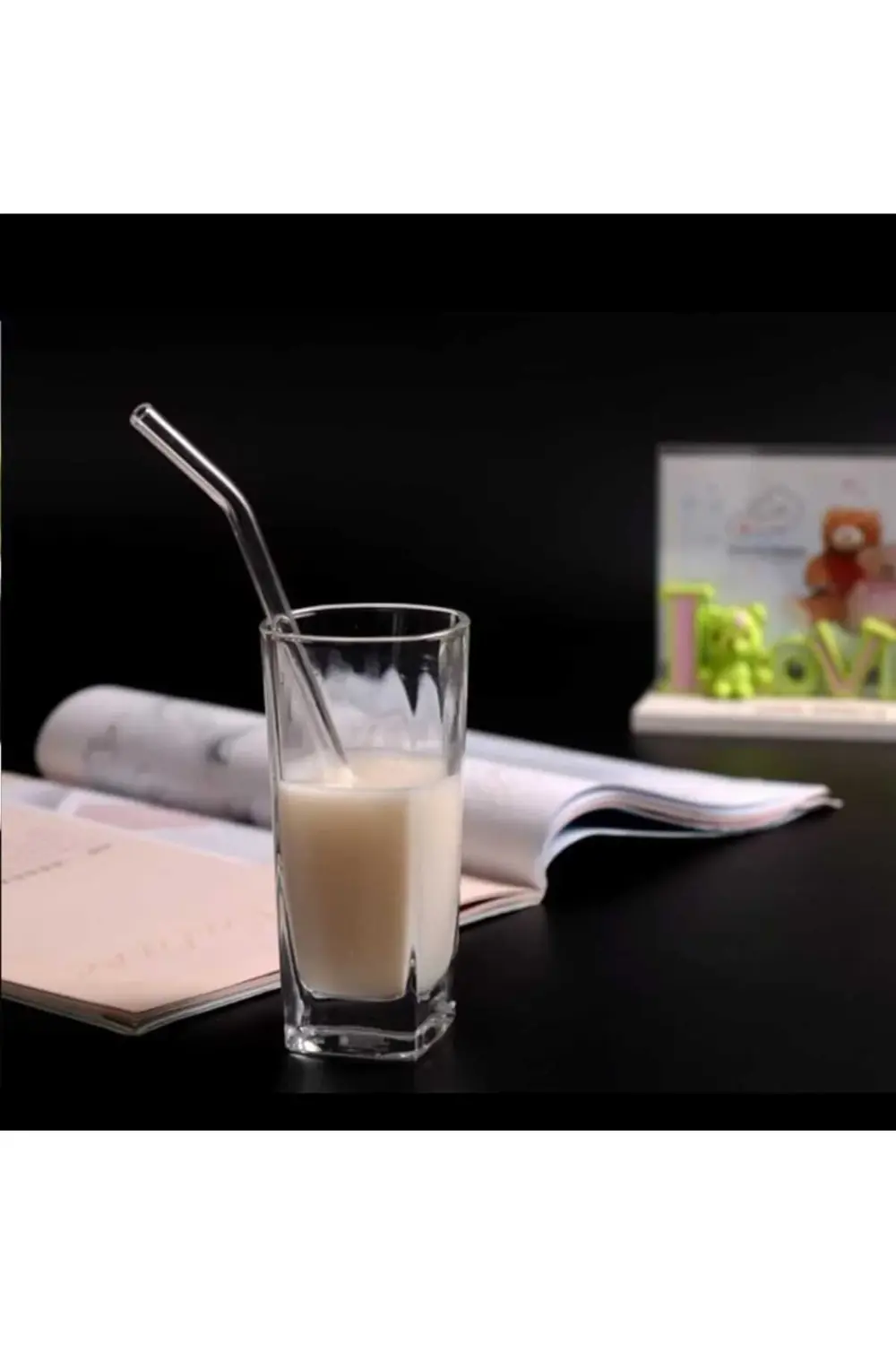 12'li Cam Pipet Ve 2 Adet Temizleme Fırçası Seti 9 Mm ısıya dayan