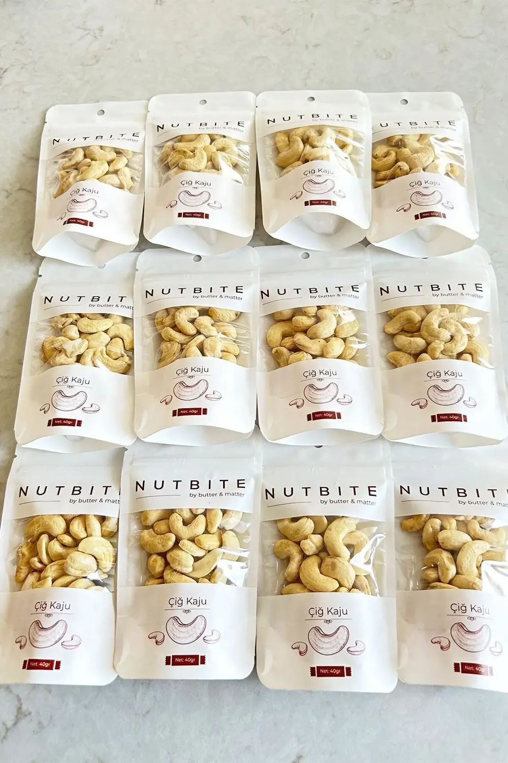 12’li Cep Boy - Çiğ Kaju - Taptaze Yeni Mahsül - Yağsız & Tuzsuz