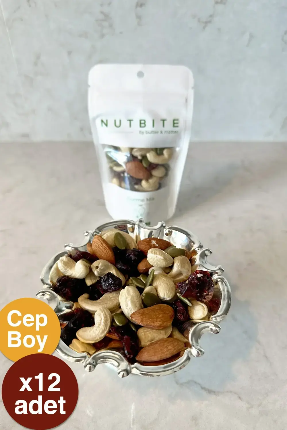 12'li Cep Boy Gurme Mix - 12 x 40gram cep boy paketler - Sağlıklı