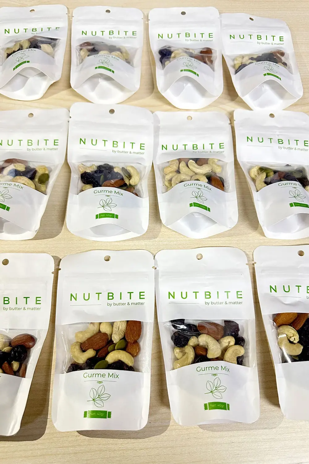 12'li Cep Boy Gurme Mix - 12 x 40gram cep boy paketler - Sağlıklı