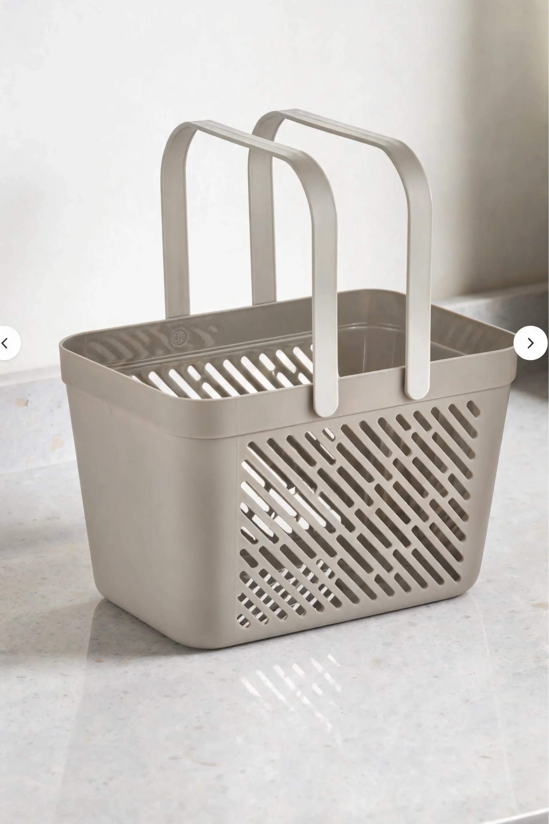 12'li Gri Çok Amaçlı Kulplu Sepet Mutfak Banyo Organizer Ekonomik Set