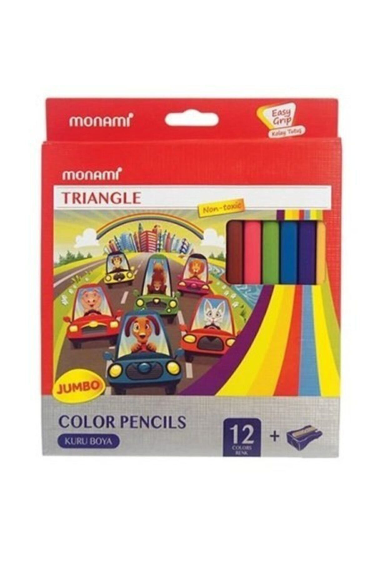 12'li Jumbo Üçgen Kuru Boya Kalemi