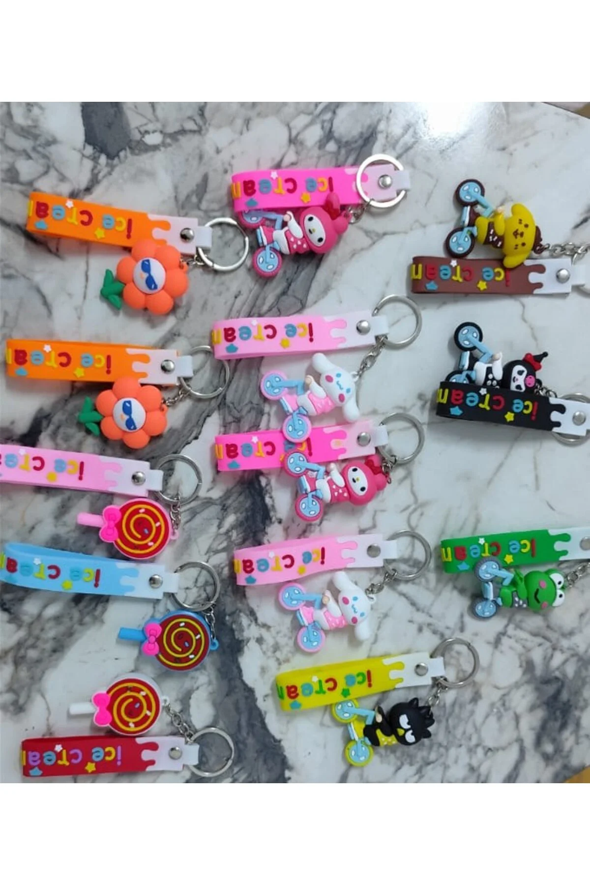 12,li Maskot Anahtarlık Karışık Büyük Boy Hediyelik Adet