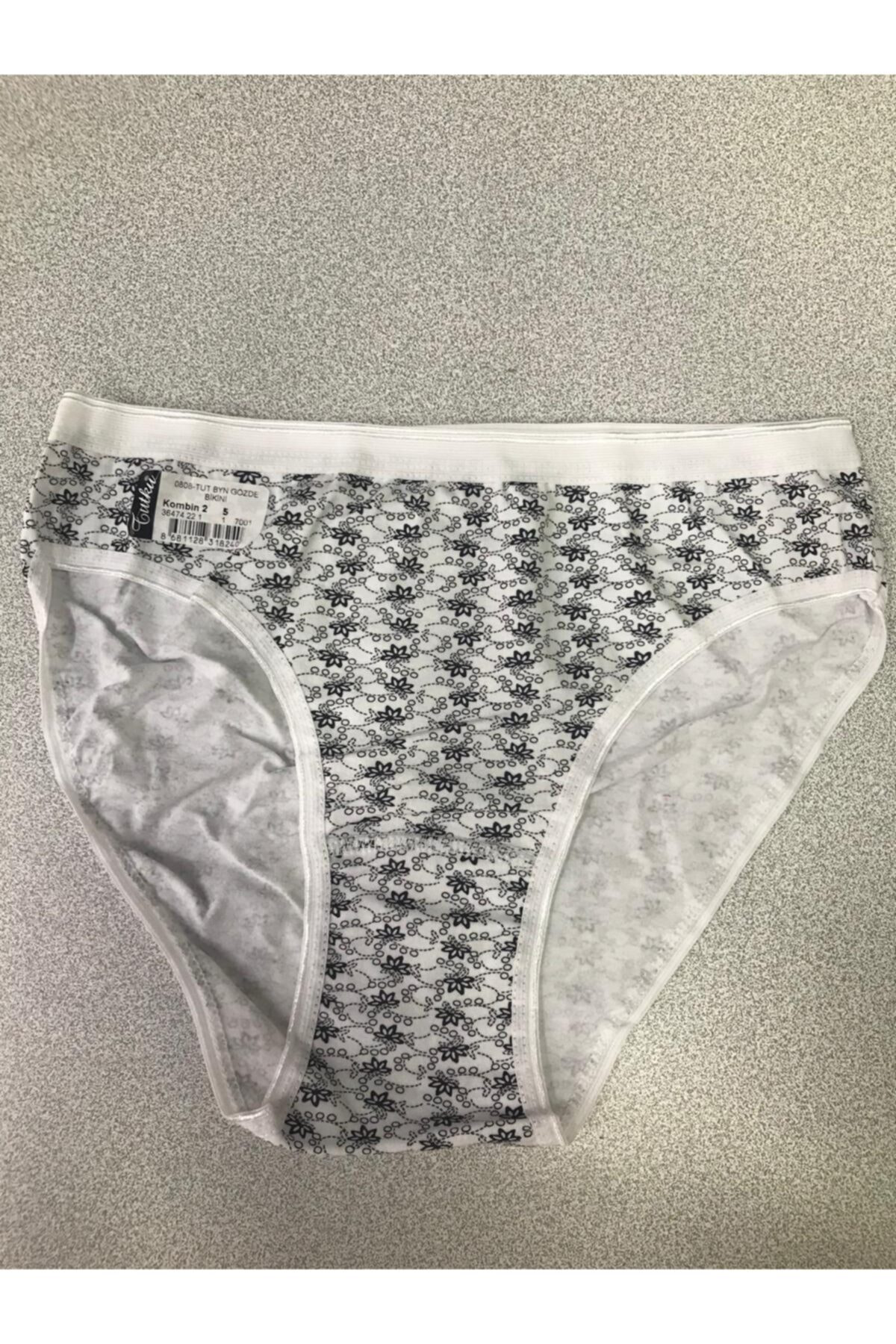 12'li Paket Bayan Kadın Desenli Bikini Külot Asorti Kilot