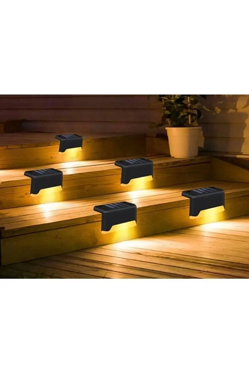 12li Paket Solar Güneş Enerjili Şarj Edilen Köşebent Merdiven Ver