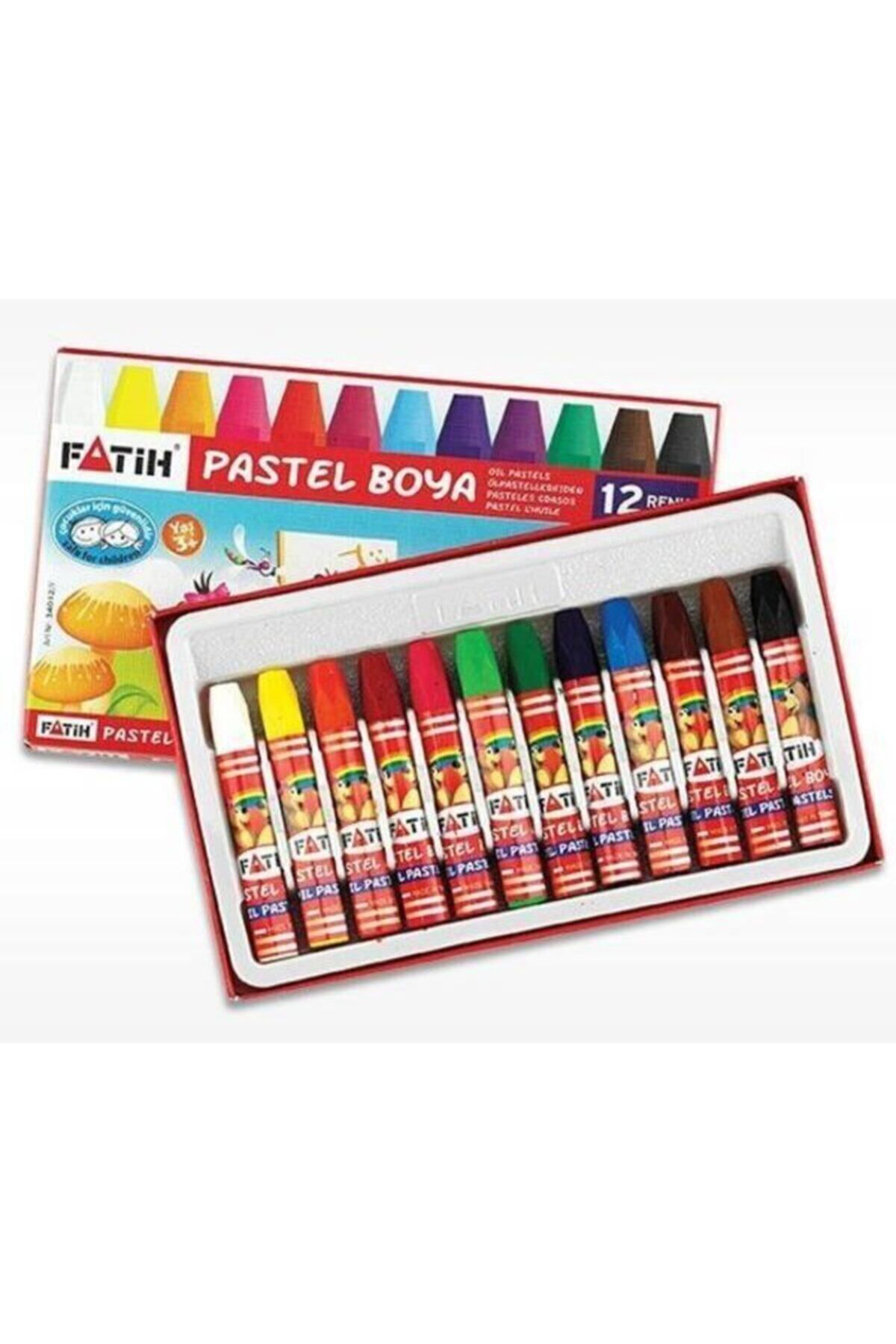 Fatih 12'Li Pastel Boya Kalemi 12 Renk Pastelboya