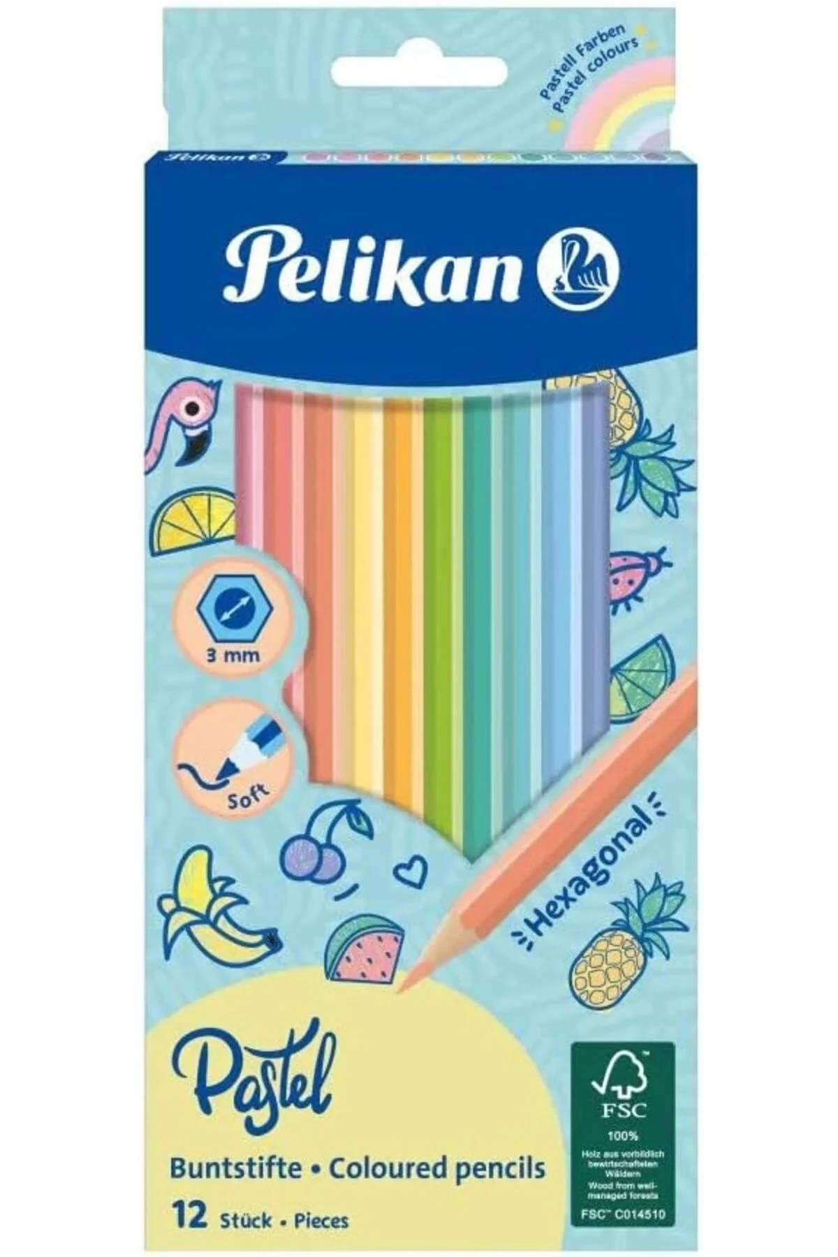12'li Pastel Kuru Boya Kalemi / Bsp12ln