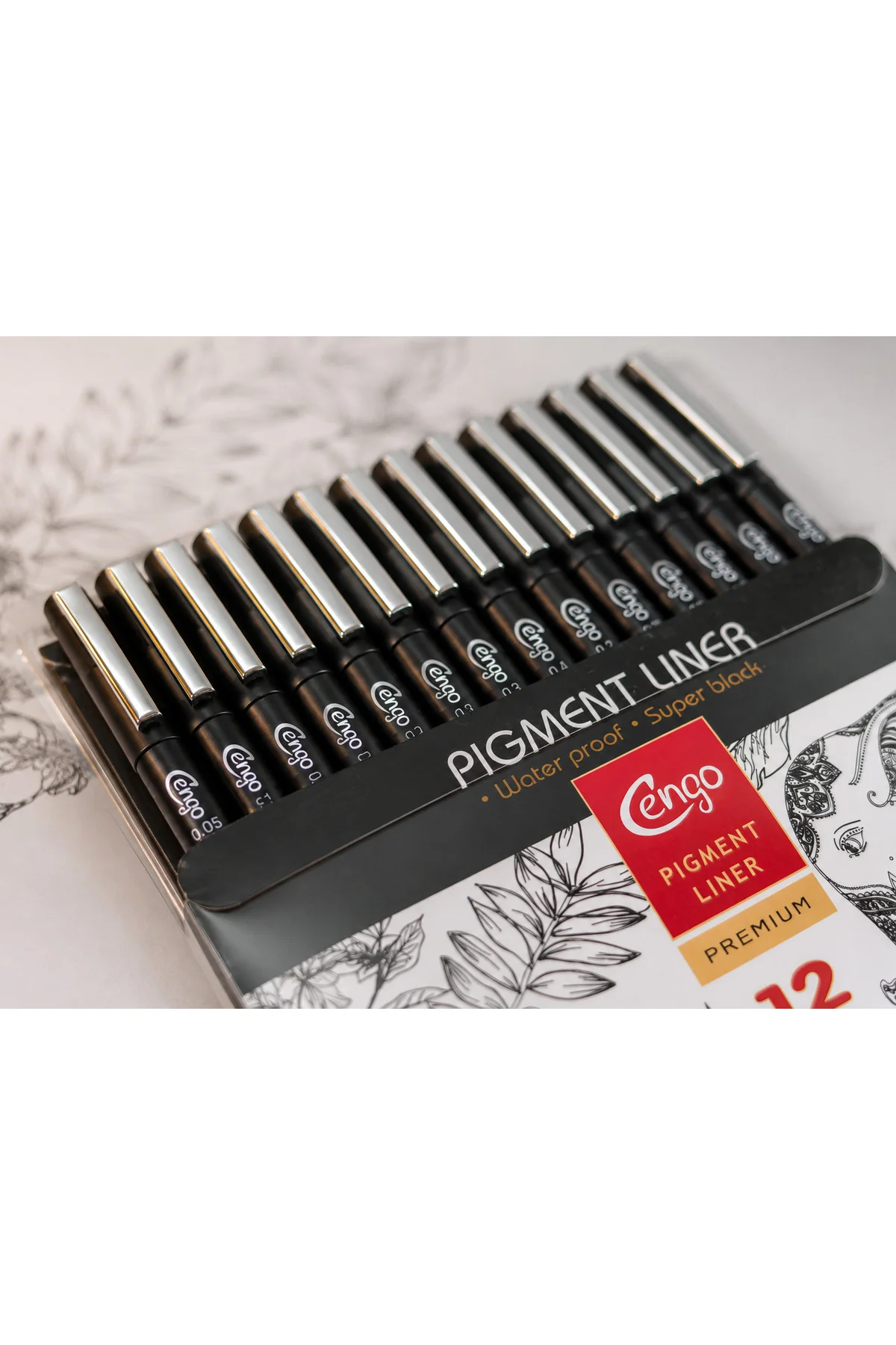 12’li Pigment Liner Teknik Çizim Kalemi Seti – Eskiz, Mimari Çizim ve İllüstrasyon Seti, Suya Dayanıklı Siyah Mürekkep Fiyatı, Yorumları ve Özellikleri