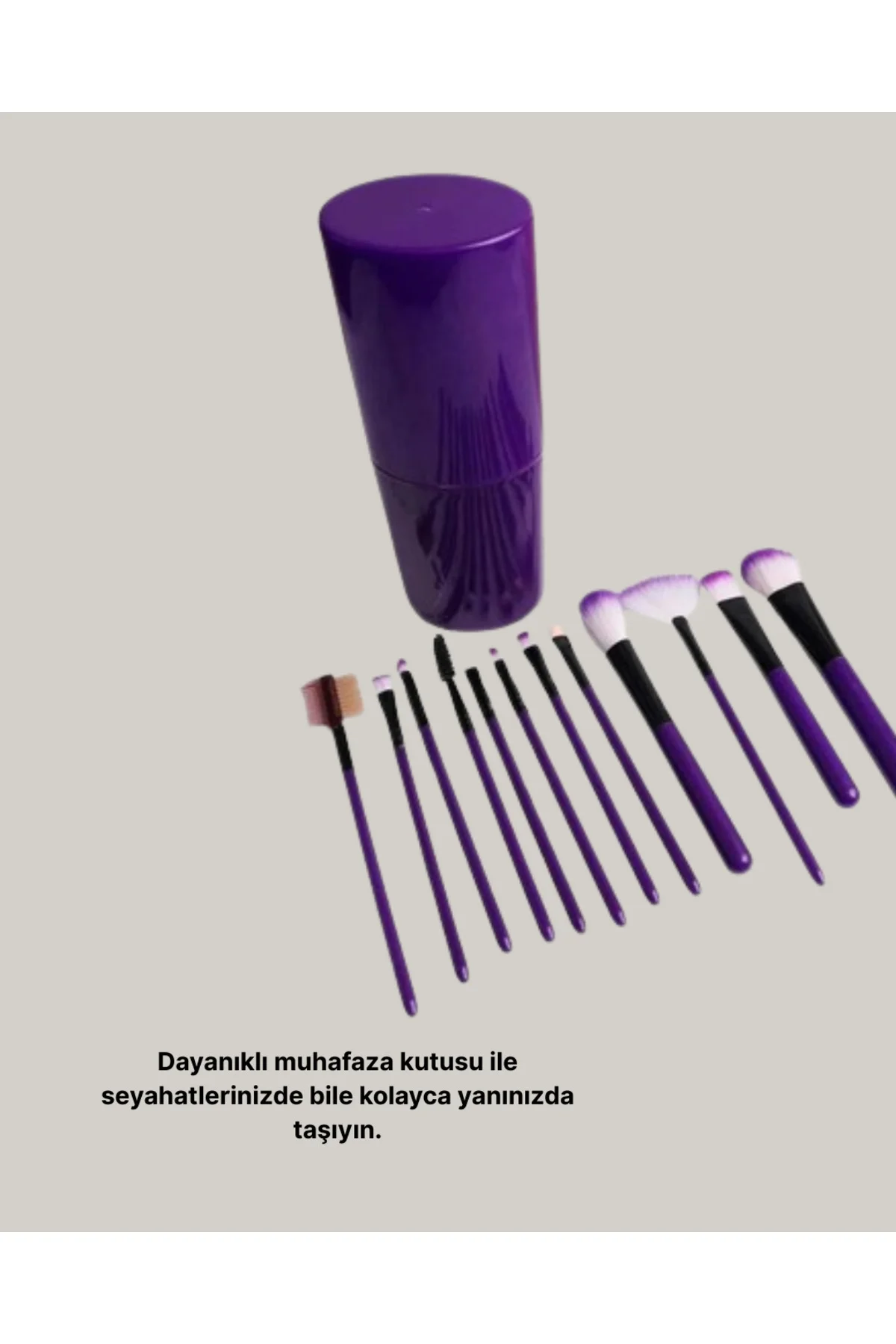 12’li Profesyonel Makyaj Fırça Seti Ultra Yumuşak Sentetik Kıllı 