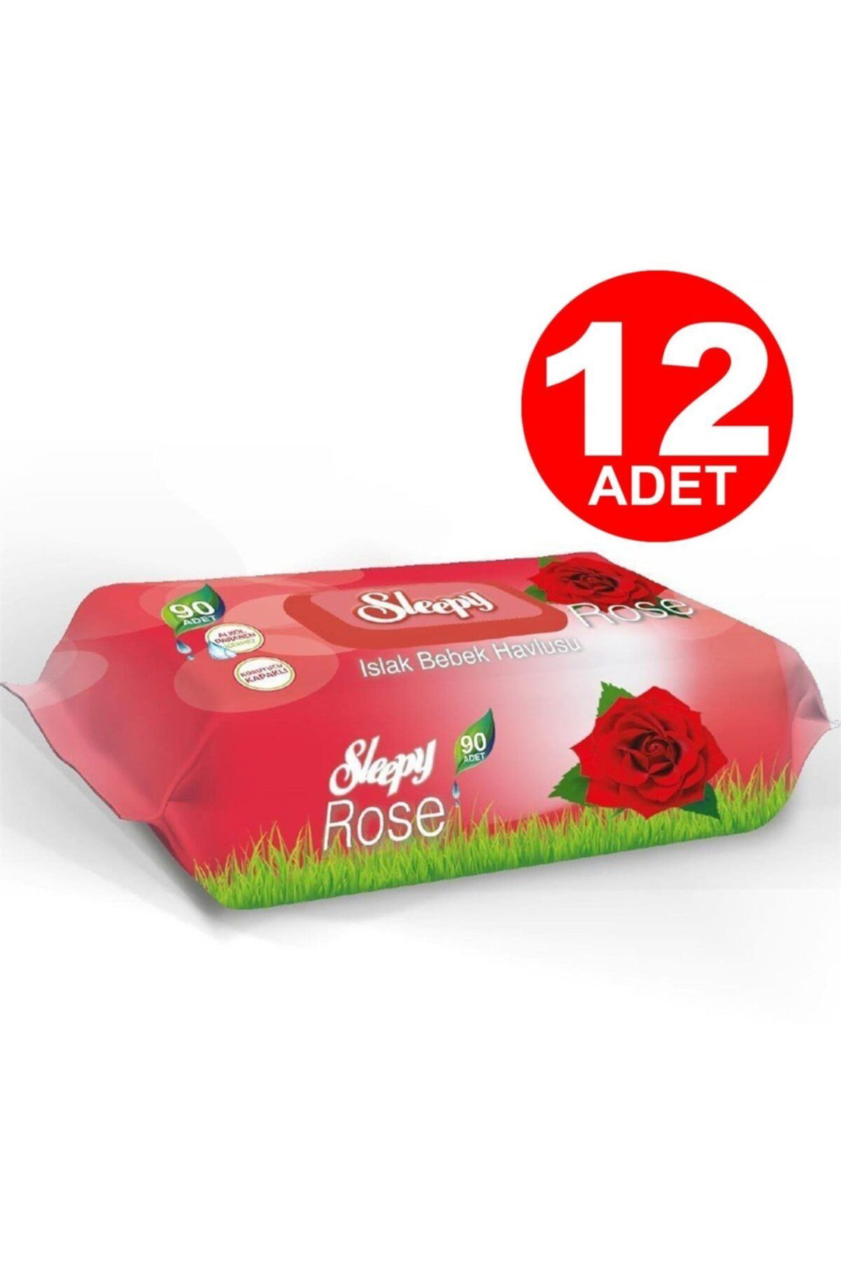 12'li Rose Islak Mendil