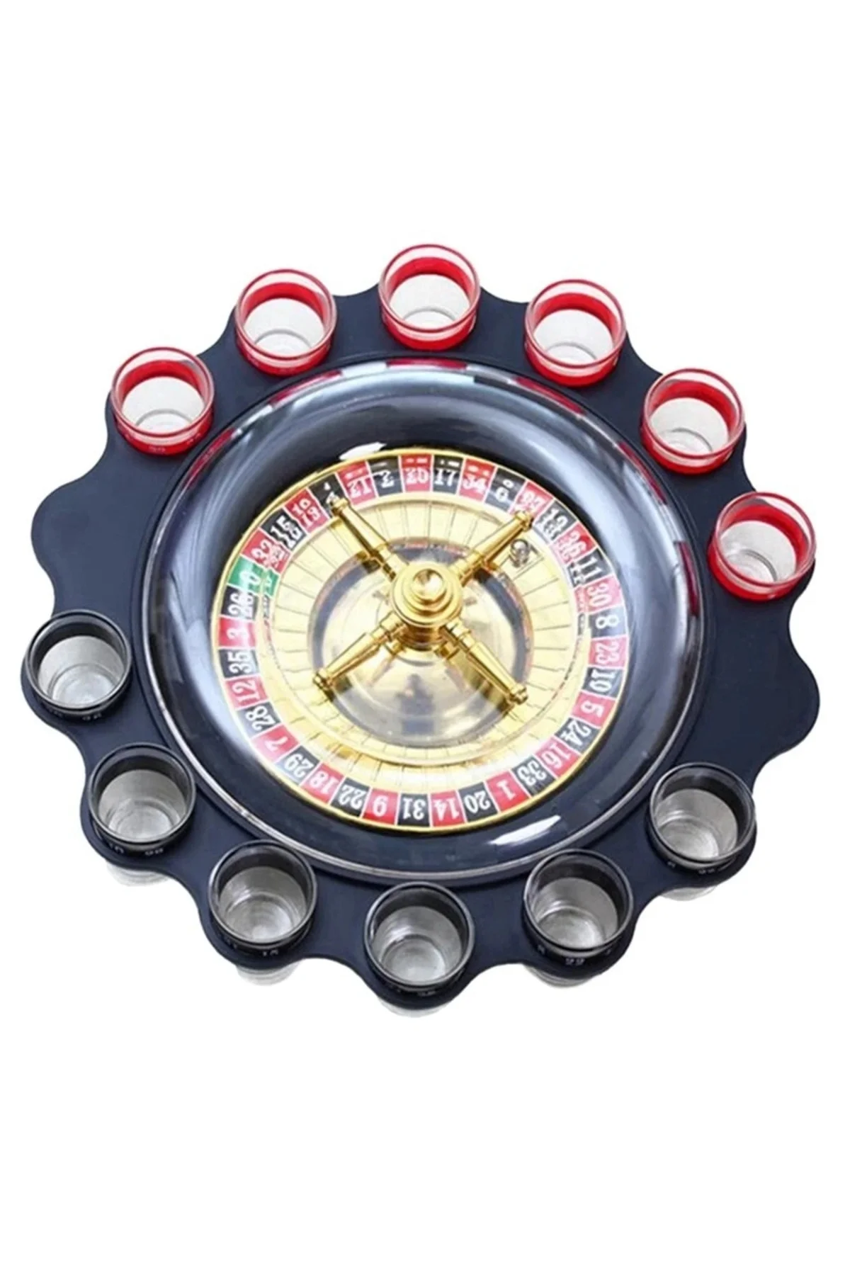 12'Li Shot Bardaklı Rulet Oyunu Siyah Alk2547 12'Li Shot Bardaklı Rulet Oyunu Siyah Alk2547