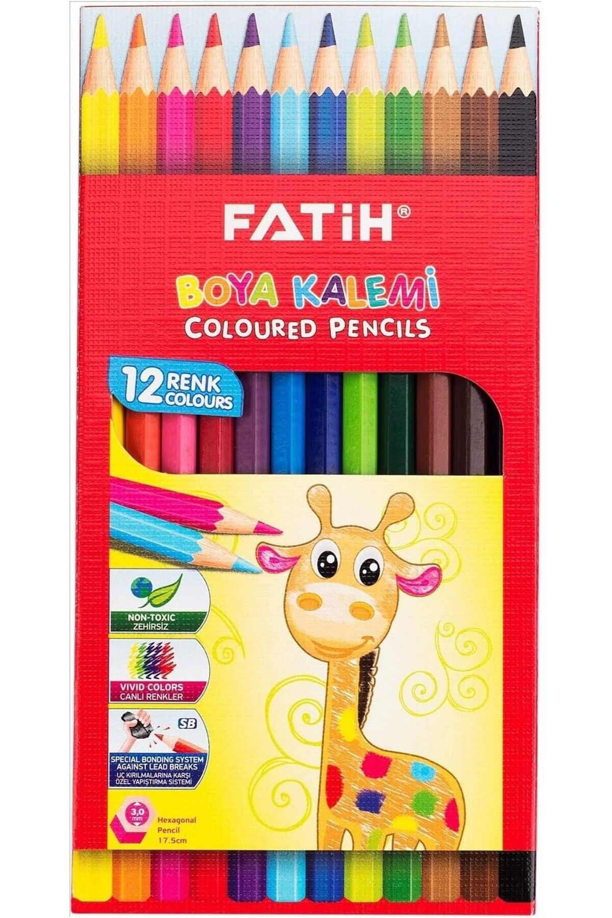 Fatih 12'Li Tam Boya Kuru Boya Karton Kutu / 33112