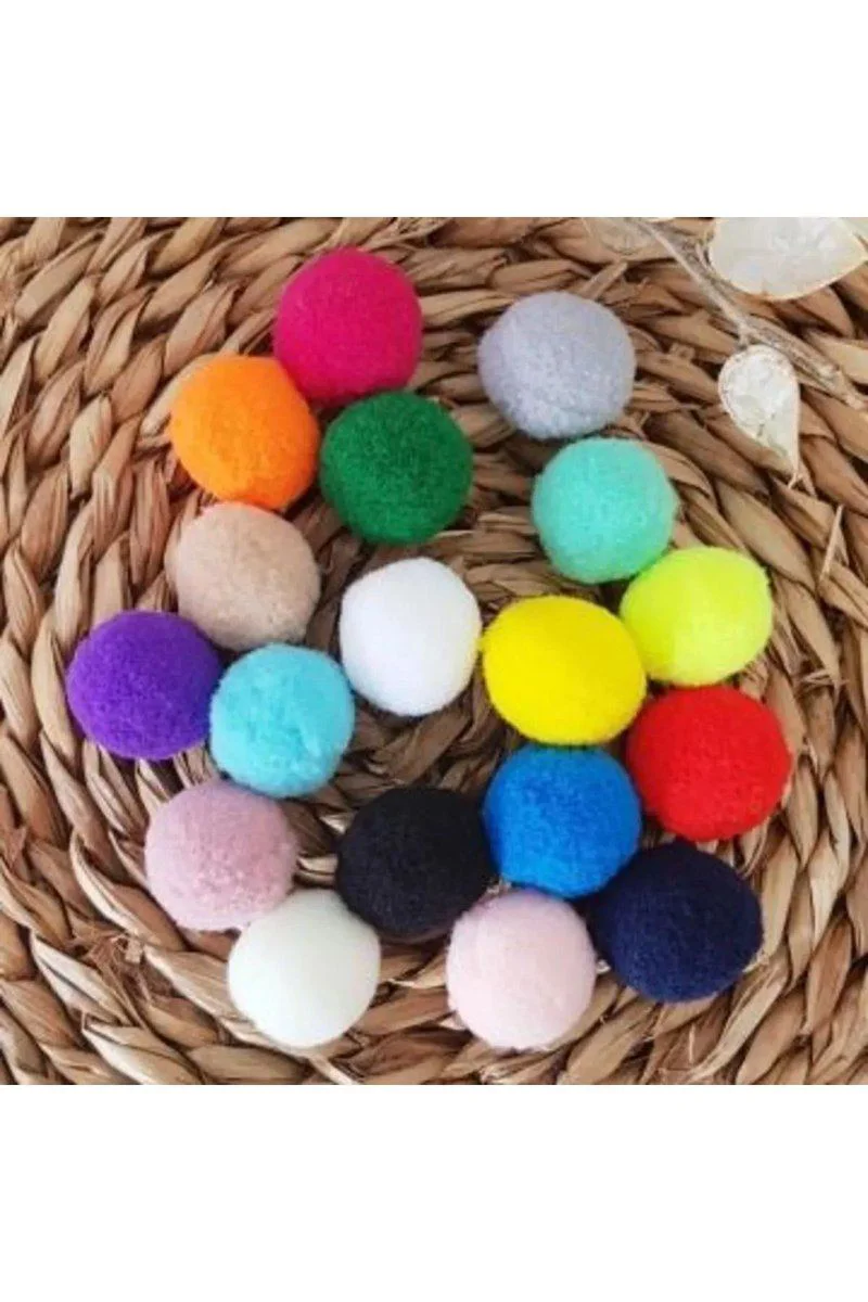 12mm Renkli Karışık Yumuşak Ponpon Peluş 200 Adet - El Sanatları ve Dekorasyon Fiyatı, Yorumları ve Özellikleri