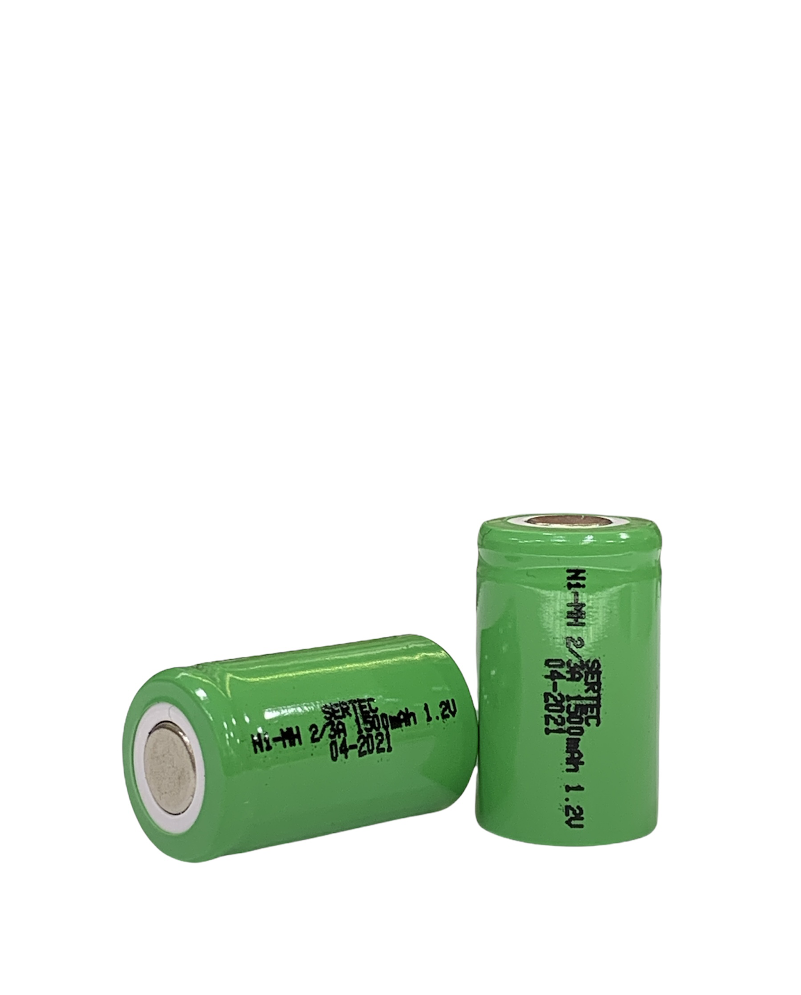 1.2V 1200 Mah - 2/3A - Ni-MH Şarjlı Pil - Başsız / Flat Head