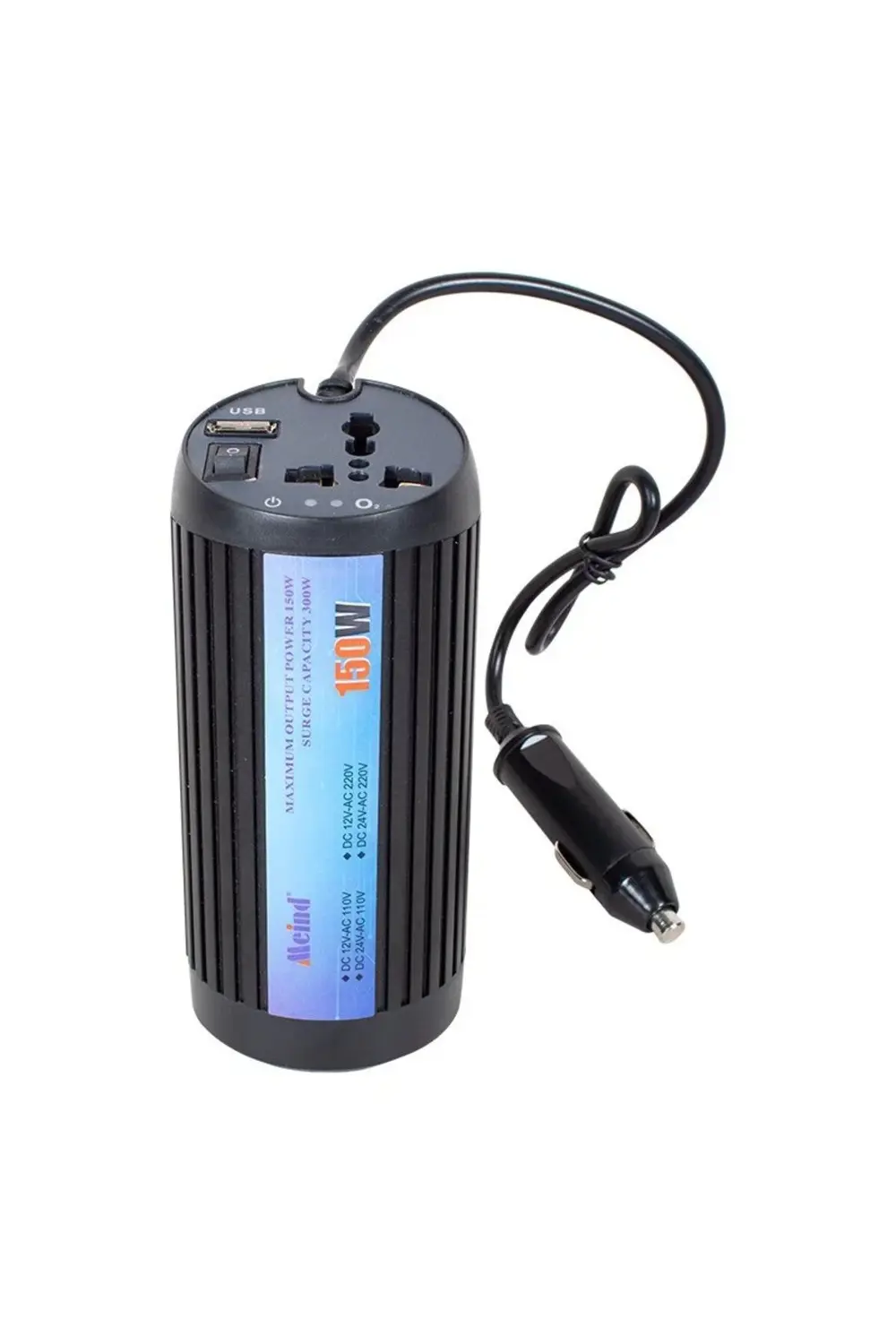 12V 150W USB’li Araç Power Inverter – Çakmak Girişli Dönüştürücü